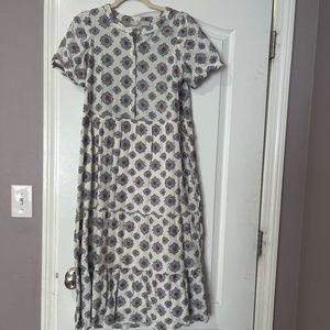 Midi length floral dress